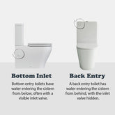 Caroma Luna Cleanflush® Close Coupled Toilet Suite - S Trap, Back Entry